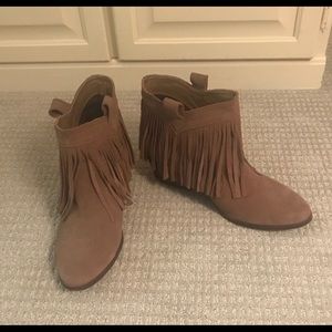 Fringe booties